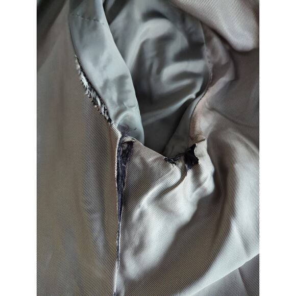 Wilsons Leather Black Tailored Button Up Leather Jacket Women Size L Lining flaw - Picture 8 of 12